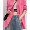 粉色小西装外套女2022年春季新款休闲气质网红炸街宽松高级感西服